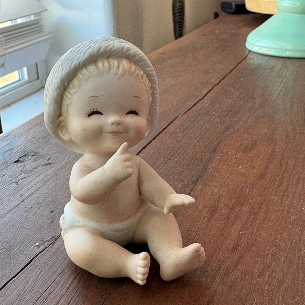 Vintage 1984 Santa Baby Figurine by Drawing Board Greeting Cards